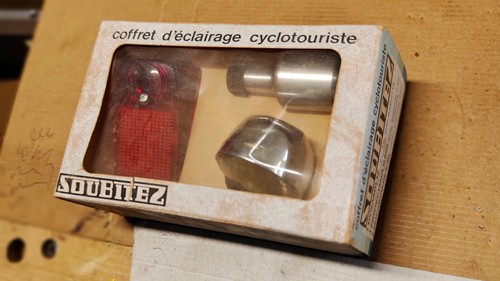 Lot éclairage vintage vélo