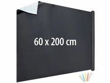 Film tableau noir adhésif 60 x 200 cm avec 5 craies colorées - Infactory