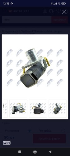 Vanne egr opel zafira dti - 2.2,