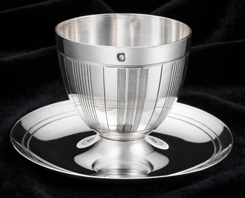 Coquetier argent massif art - coquetier,