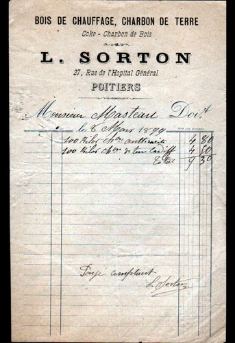 Poitiers bois charbon - poitiers, (86)
