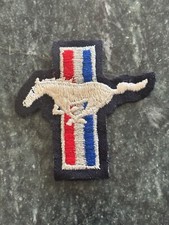TRUE VINTAGE PATCH Ford Mustang Emblem PATCH 1980s EMBROIDERED Rare 3”