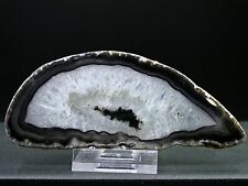 AGATE POLIE, SUPERBE TRANCHE POLIE - BRÉSIL - 11,5 x 4,8 cm - 48 g