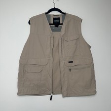 VTG  Y2K Aigle Men’s Fisherman Outdoor Vest Sleeveless Full Zip Pockets Size L