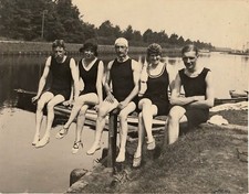 Fashion Swimmers Swimsuit Swimsuit Photo Albumin Paper circa 1890