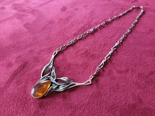 PENDENTIF ARGENT & AMBRE