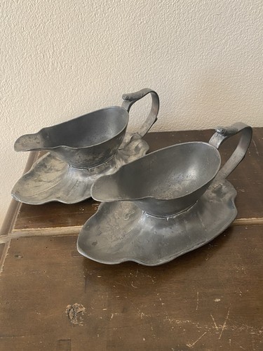Paire saucière etain - paire,
