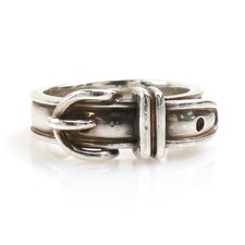 Auth HERMES Ceinture Ring Silver 925 - e60270k