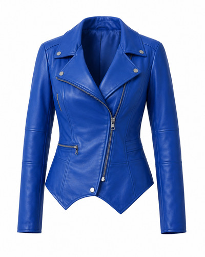 Blouson motard cuir - de,