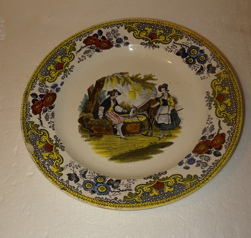 Assiette plate debut ème - plate,