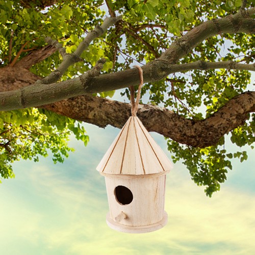 Wooden bird house hanging - ,