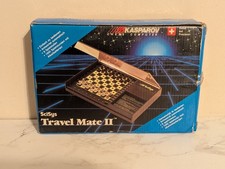 SciSys Travel Mate II Electronic Kasparov Chess Computer COMPLETE IN BOX & WORKS