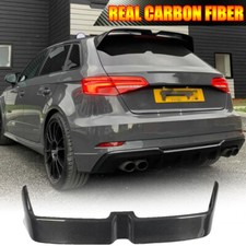 Fits Audi A3 Sline S3 Hatchback 14-20 REAL CARBON Rear Roof Spoiler Window Wing