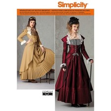 2172 PATRON SIMPLICITY  CREATIONS ROBE STEAMPUNK VICTORIENNE  34 AU 50