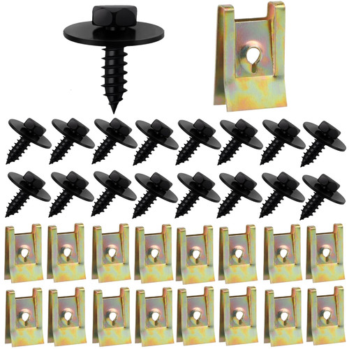 100pièces kit clip vis - 100pièces,
