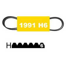 Courroie 1991H6  MAEL poly v  Elastique Lave Linge Seche PHE H6EL 6 dents