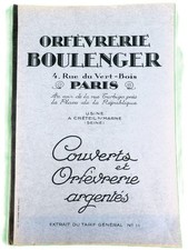 BOULENGER Couverts Orfèvrerie