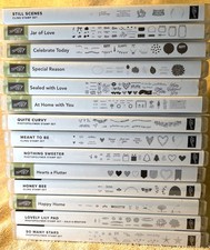 STAMPIN' UP! Stamps with Dies sets - Most have not been used. Buy More And Save