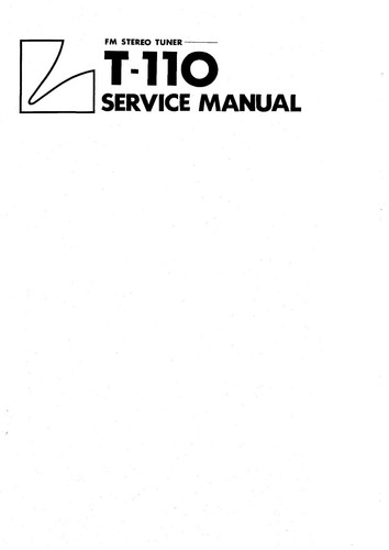 Manuel service pour - de, luxman