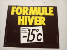 D Plexiglass Plate Formula Winter -15 Degree Shell 40 x 32cm Decoration Loft Ate