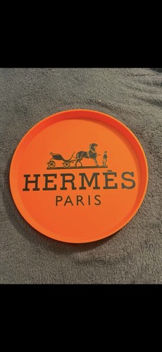 Plateau décoratif orange