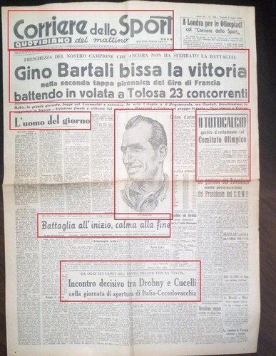 Tour france 1948 bartali - tour, de