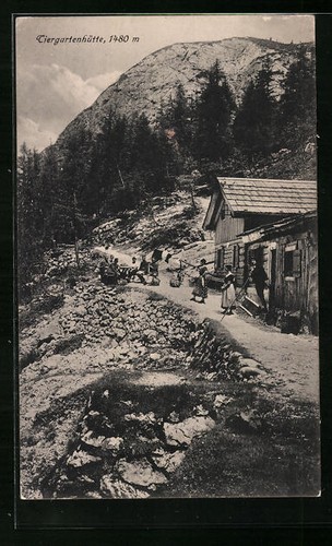 Cabane jardin animalier - cabane,
