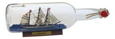 Bateau en bouteille - Gorch Fock Bateau à pelote en verre/bois/laiton 29 x 8 cm