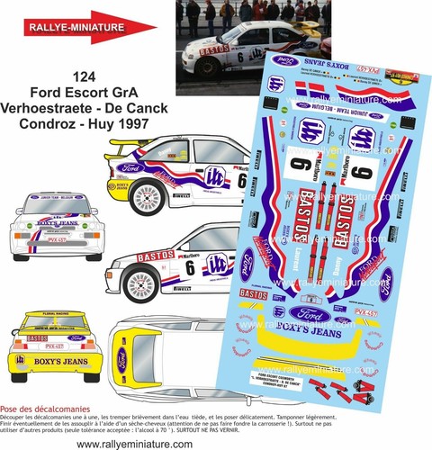 Decals ref 0124 escort - 0124,
