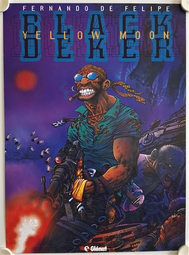 Black deker yellow moon - black,