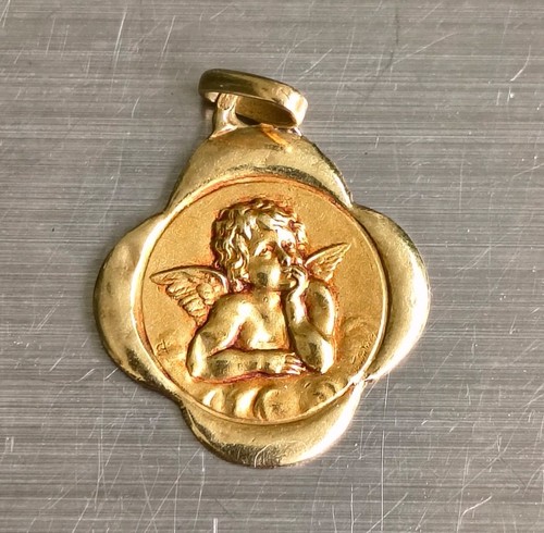 Médaille 18k angelot - or,