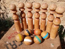 Ancien Jeu de quilles en bois
