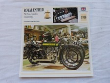Motorcycle Photo Card: ROYAL ENFIELD 700 Three Cylinder Two Stroke 1918