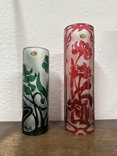 Pair of Val Saint-Lambert Red