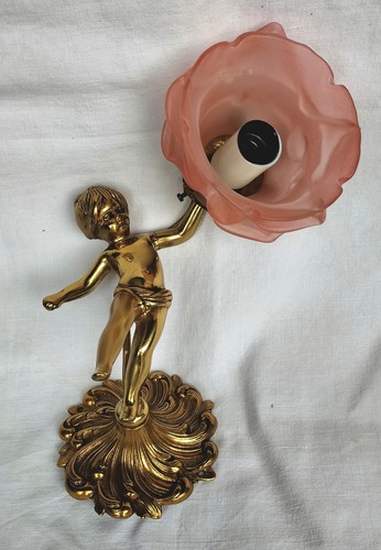 Applique bronze putti - en,