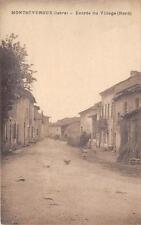 CPA 38 MONTSEVEROUX ENTER DU VILLAGE NORTH (not common shot)
