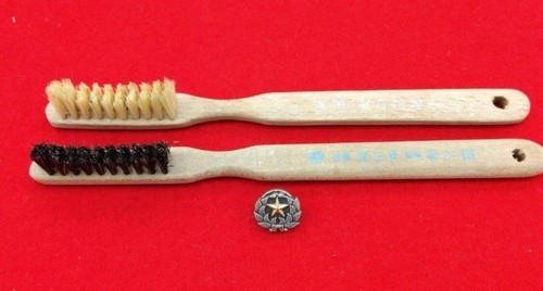 Ensemble insigne brosses à - et,