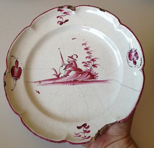 Ancienne assiette faience - ancienne,