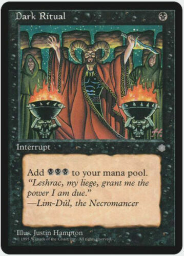 Mtg magic dark ritual english - magic,