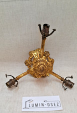 Lustre / Plafonnier En Bronze Inspiration Louis XVI Trois branches