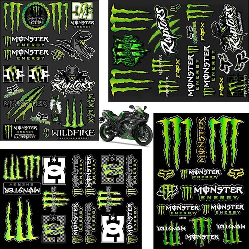 Lot autocollants monster - lot,