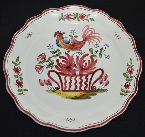 Ancienne assiette décor - , vieux
