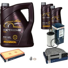 BOSCH Inspection Set 7 L MANNOL Extreme 5W-40 Pour Mercedes-Benz SL 350 CLS