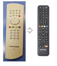 Télécommande Compatible Pour TV Brionvega BV2