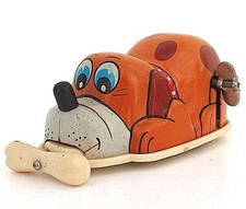JOUET MÉCANIQUE ANCIEN  CHIEN