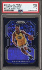 Andrew Wiggins 2020-21 Panini Prizm Basketball Black Prizm 1/1 PSA 9 [mx1
