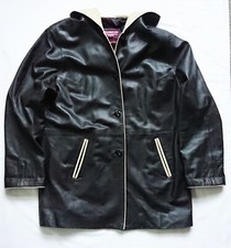 Marrakech Cuir Hooded Lambs Leather Jacket - 44