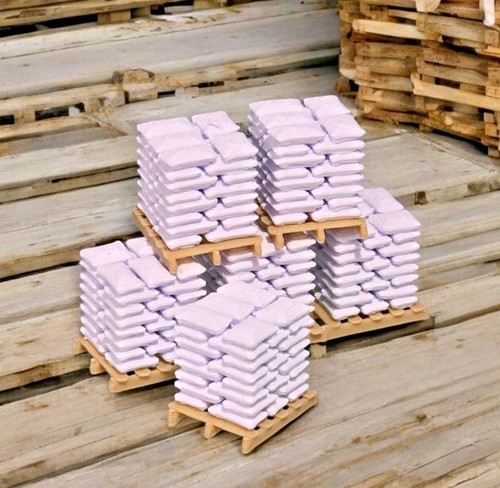 Palettes white sacs - of,