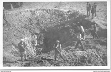 MILITARIA -1914-1918 - effect of a shell on a railway line