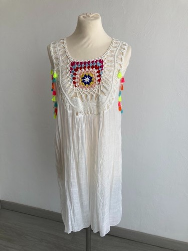 Tunique blanche froufrou - tunique,
